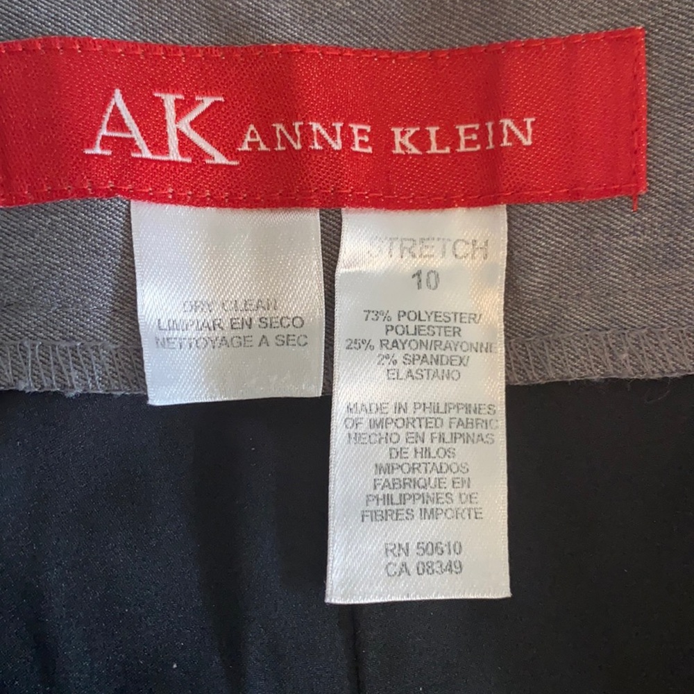 Anne Klein Stretch Dress Pants Slacks 10 Grey - Picture 5 of 5